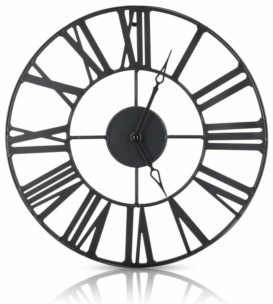 Nástenné hodiny Roman, čierna