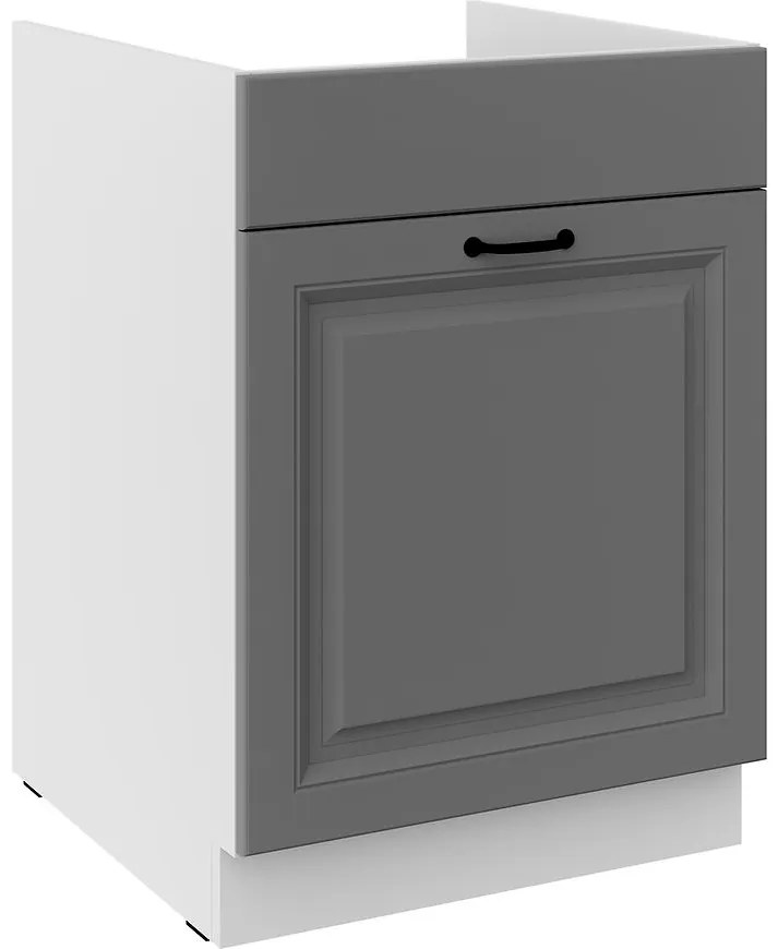 Kuchynská skrinka Stilo dustgrey/biely 60ZL 1S BB