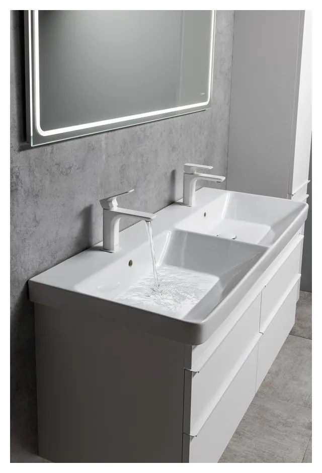 Biela stojančeková umývadlová batéria Spy – Sapho