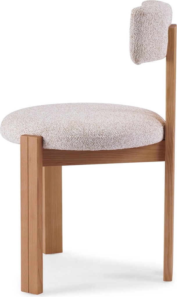 Jídelní židle Matteo z masivu béžová/světle hnědá