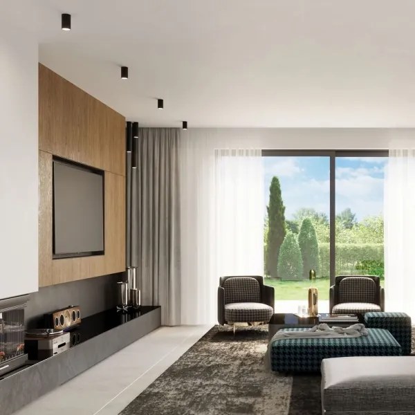 Sollux SL.1003 - Bodové svietidlo LAGOS 1xGU10/10W/230V 60 cm čierna