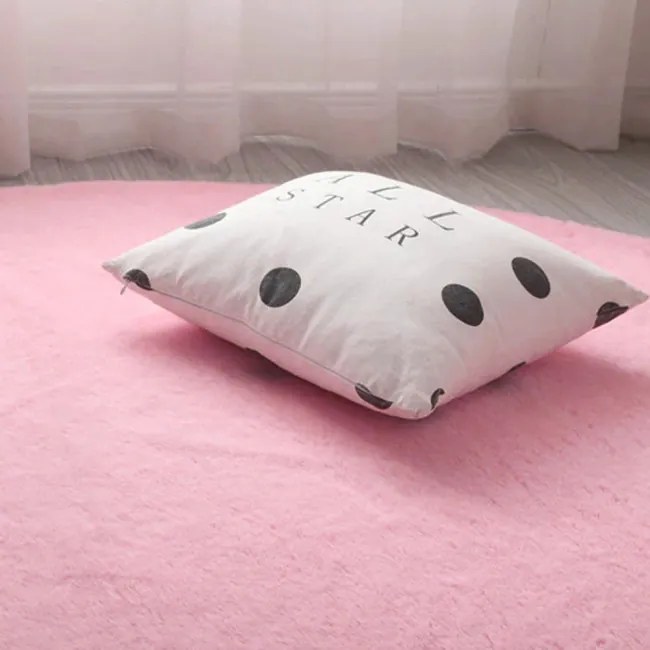 Protišmykový koberec RABBIT ružový kruh