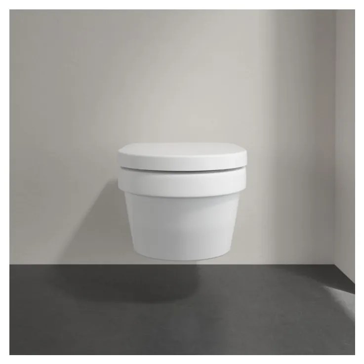 Villeroy & Boch ARCHITECTURA - WC misa bezrámová, 530x370 mm, závesný model, DirectFlush, biela alpin 5684R001