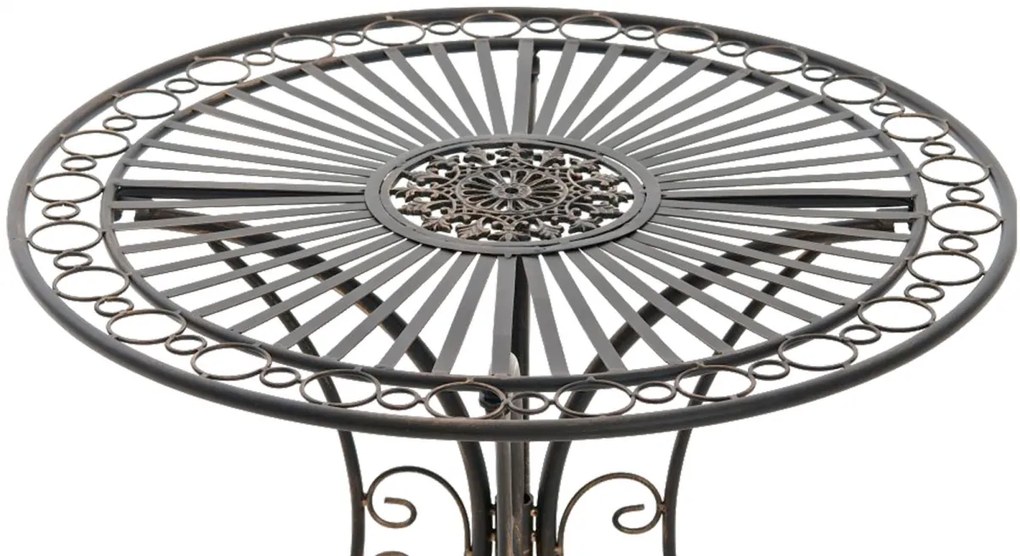 Kovový stôl GS13437402 - Bronzová