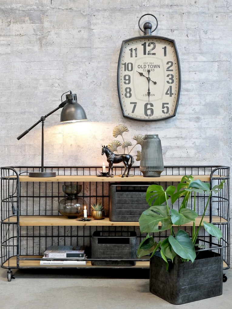 3ks plechový zinkový antik obal na kvetináč Planters - 40*30*30/ 32*22*21cm