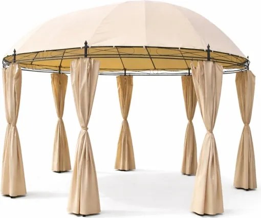 Záhradný altánok pavilón Monaco 520cm x 350cm béžová