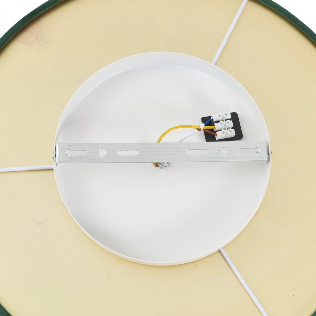 Moderné stropné svietidlo zelený zamat vrátane LED 3-stupňové stmievateľné - Bredow