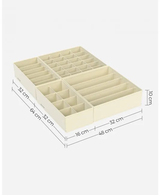 Set organizérov na bielizeň RUS008M01 (8 ks)