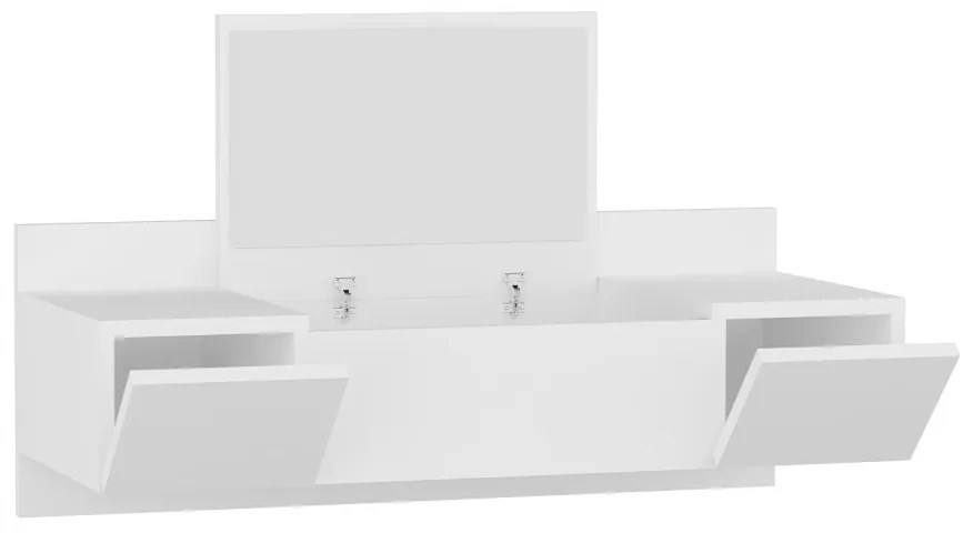 Toaletný stolík ZAKKUM 100 cm biely