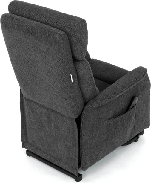 Polohovacie kreslo sivé, elektrické TV-L8960 GREY2