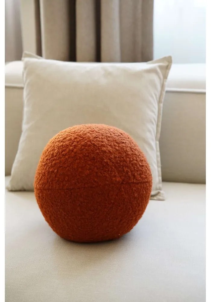 Dekoračný vankúš z materiálu buklé ø 25 cm Top – Mioli Decor