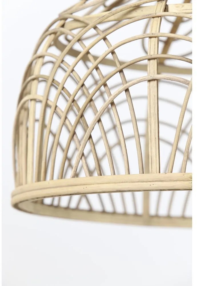 Stropné svietidlo v prírodnej farbe s ratanovým tienidlom ø 42 cm Pocita - Light & Living