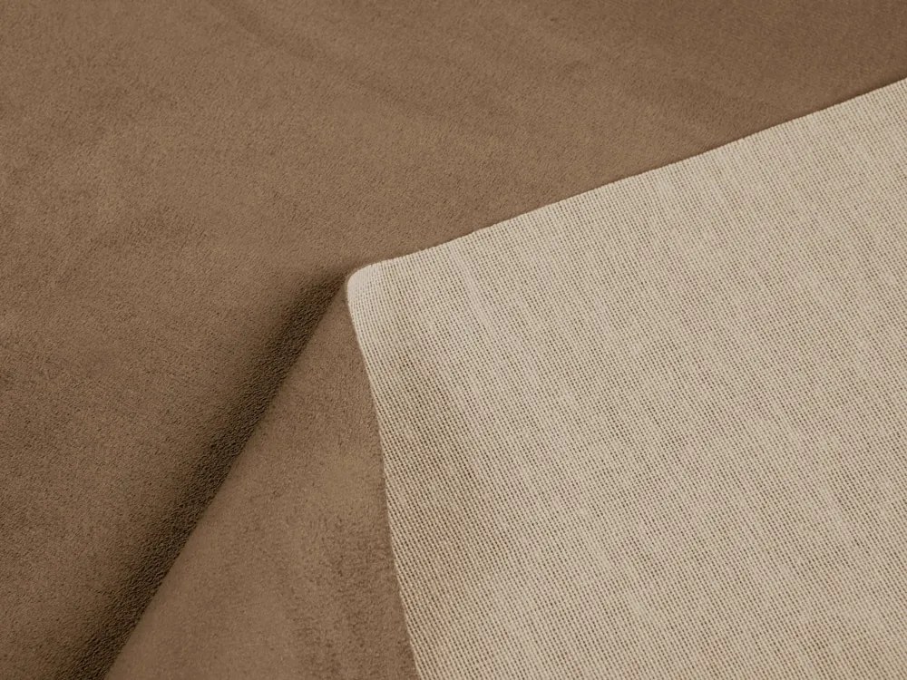Biante Okrúhly obrus/imitácia brúsenej kože Alcantara ALC-015 Svetlo hnedý Ø 50 cm