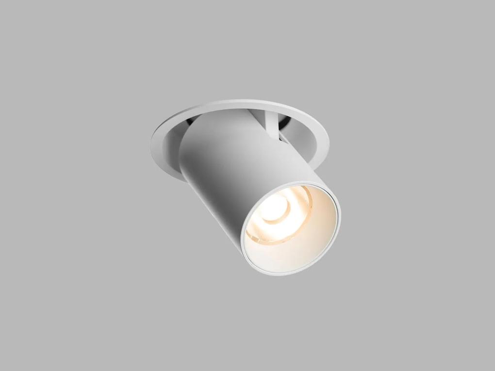LED2 Zápustné flexibilné LED osvetlenie HIDE, 20W, teplá biela, okrúhle, biele