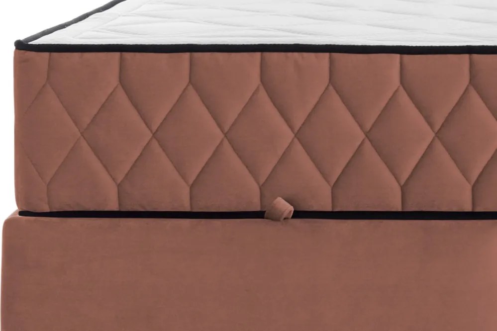 Posteľ Reve 160x200 cm, lososová látka