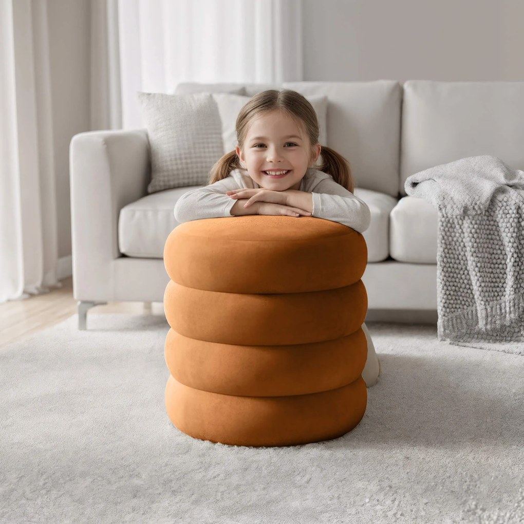Taburet Snuggo II oranžový