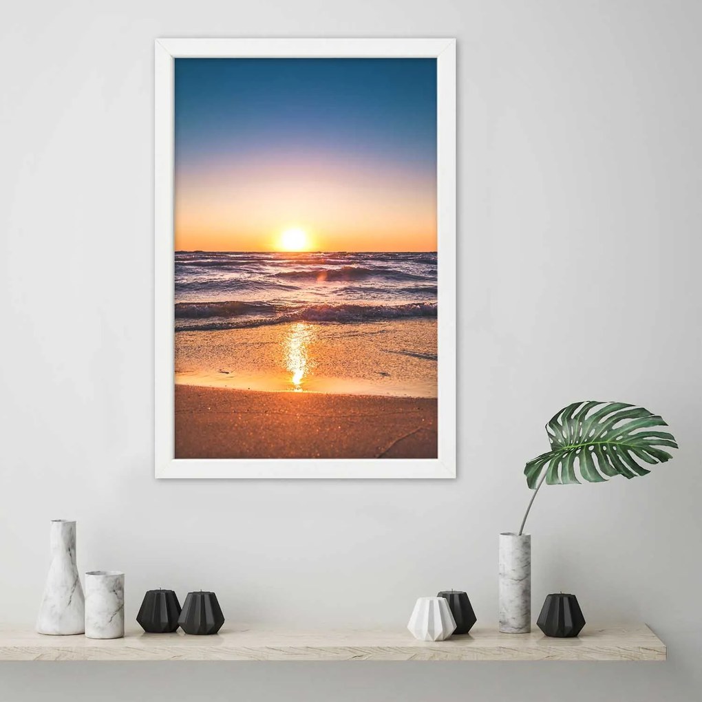 Gario Plagát Východ slnka pri mori Farba rámu: Bez rámu, Rozmery: 40 x 60 cm