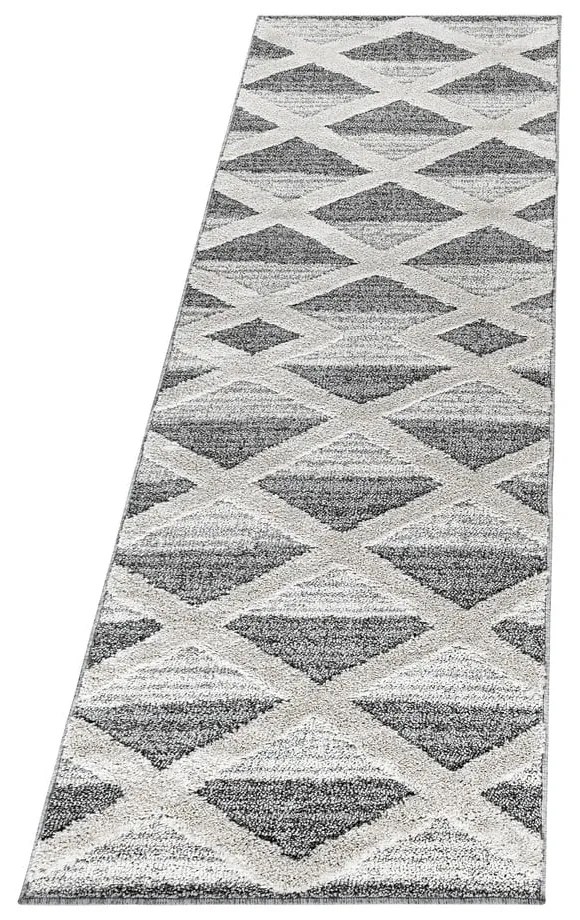Sivý behúň 80x250 cm Pisa – Ayyildiz Carpets