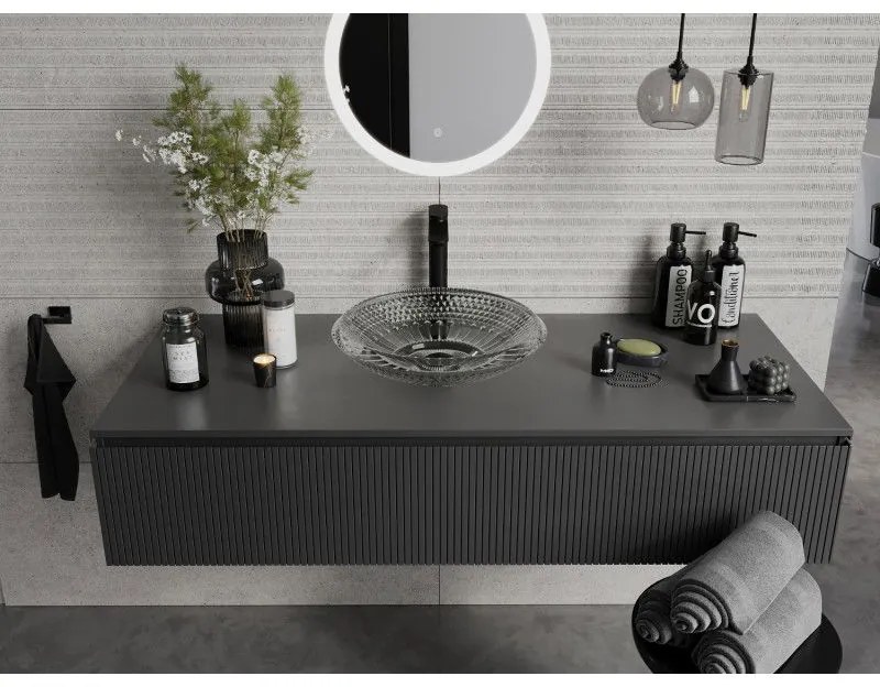 Mexen Heba, sklenené umývadlo na dosku 45 x 45 cm, číra, 24064500