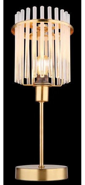 Globo 15698TM - Stolná lampa GORLEY 1xE14/40W/230V pr. 15 cm zlatá