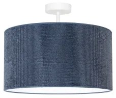 Duolla - Prisadený luster CORDUROY 1xE27/15W/230V tmavo pr. 40 cm modrá