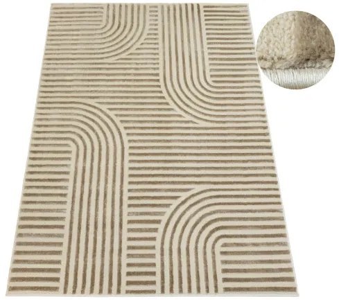 Koberec MISHA J487A tmavobéžový / béžový