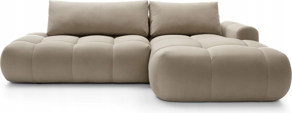 Rohová sedacia súprava Ombre (p) (béžová čierna)