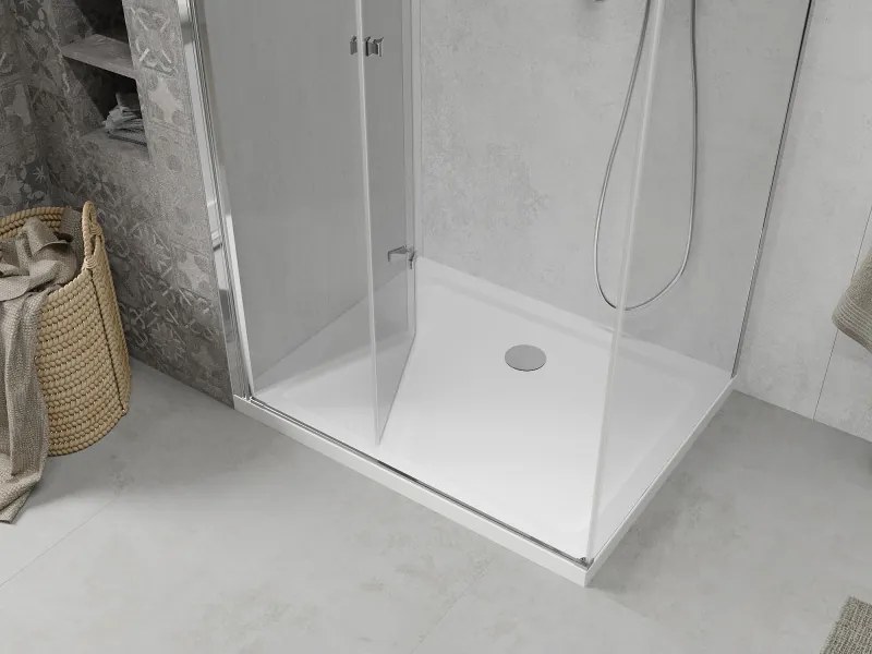 Mexen Lima sprchovací kút 110x70cm, 6mm sklo, chrómový profil - číre sklo + Slim sprchová vanička - 856-110-070-00-00-4010