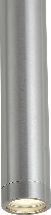 Dizajnové závesné svietidlo Gunmetal GU10 50mm IP44 - Tuba