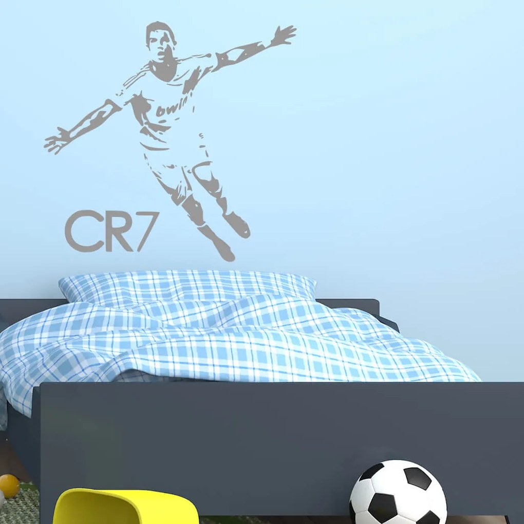 Veselá Stena Samolepka na stenu na stenu Cristiano Ronaldo Farba: černá
