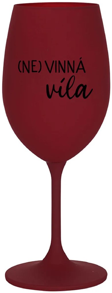 (NE)VINNÁ VÍLA - bordovy pohár na víno 350 ml