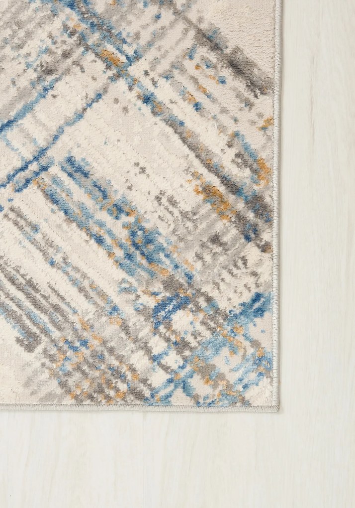 TA Koberec G505B BIELA/D_MODRÁ PORTLAND HIL Rozmer: 160x220 cm