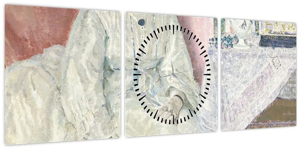 Obraz - Frederick Carl Frieseke, Memories, reprodukcia (s hodinami) (90x30 cm)