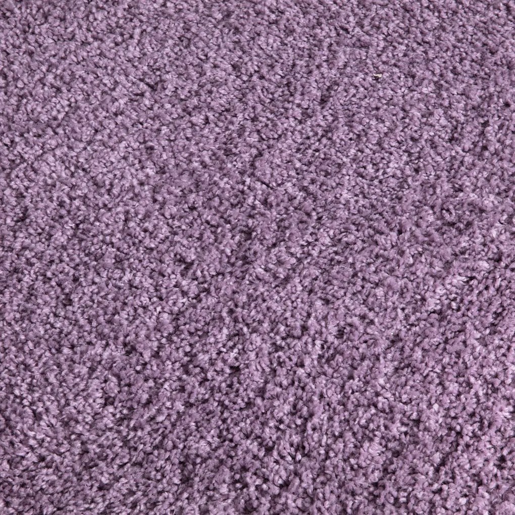 Dekorstudio Shaggy okrúhly koberec CITY 500 fialový Priemer koberca: 200cm