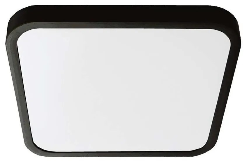 LED Kúpeľňové stropné svietidlo LED/18W/230V IP44 4000K 25x25 cm čierna