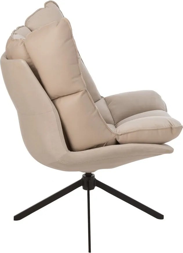 Béžové zamatové relaxačné kreslo Chair Relax Bubby Beige - 78*73*92cm