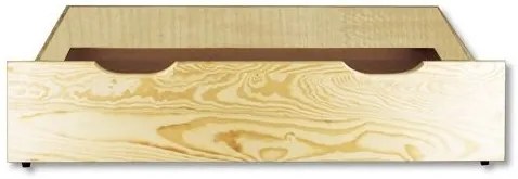 Detská posteľ z MASÍVU 200x90cm SO ŠUPLIKMI - DP005 - morenie dub