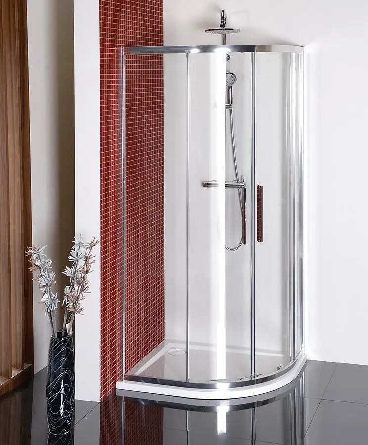 Polysan Polysan, LUCIS LINE štvrťkruhová sprchová zástena 1200x900mm, ľavá/pravá, DL5015