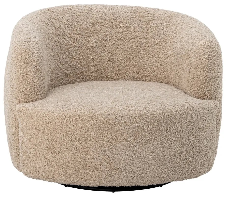 Béžové kreslo z textílie buklé Bocca – Bloomingville