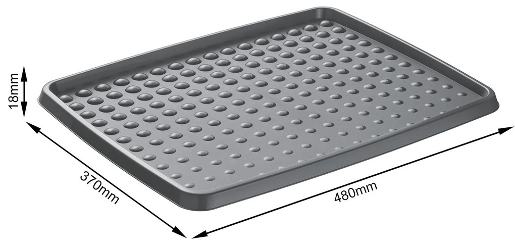 Rotho Odkvapkávač na topánky, podložka ANTI-DROPS, 48x37 cm, antracit