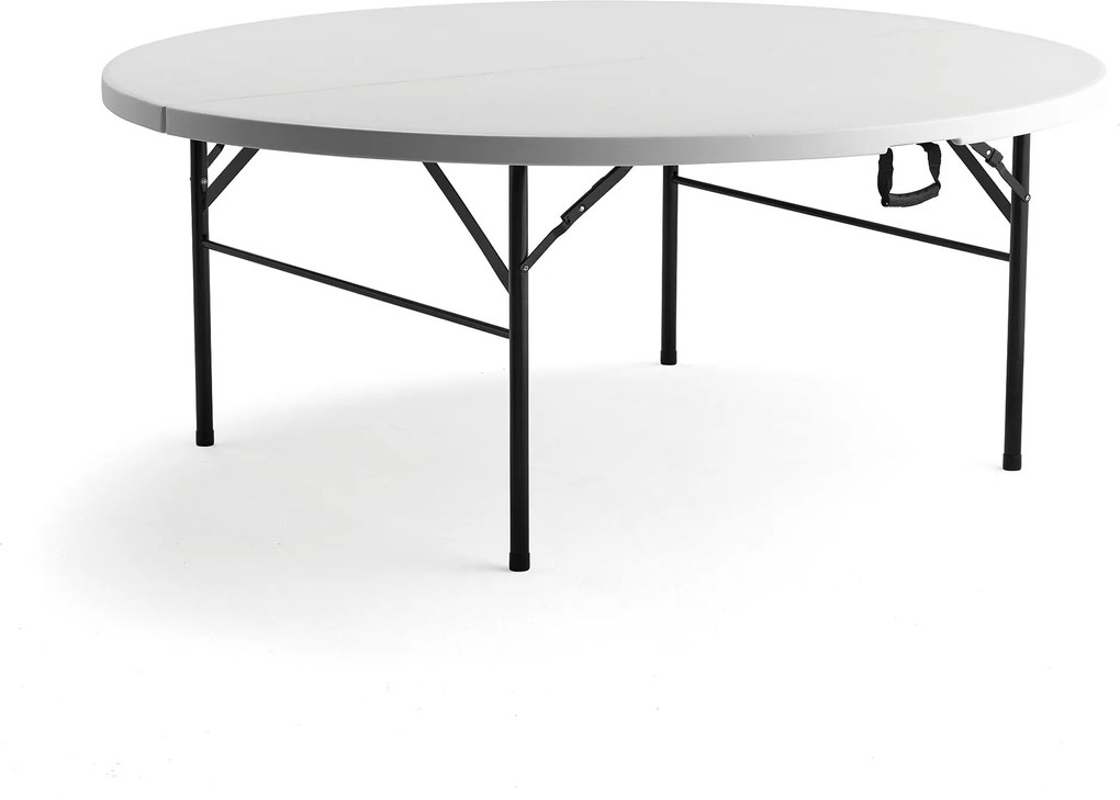 Plastový skladací stôl Mika, Ø 1830 mm