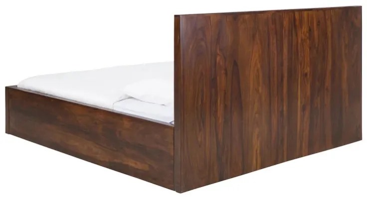 furniture-nabytek.cz - Masívna posteľ Palison z palisandrového dreva, lakovaná, hnedá – 192×212×110 cm