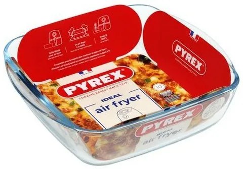 Pyrex Sklenená zapekacia misa štvorcová 2,2 l, 25 x 22 x 7 cm