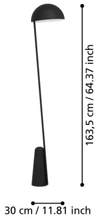 Eglo 900135 - Stojacia lampa ARANZOLA 1xE27/40W/230V