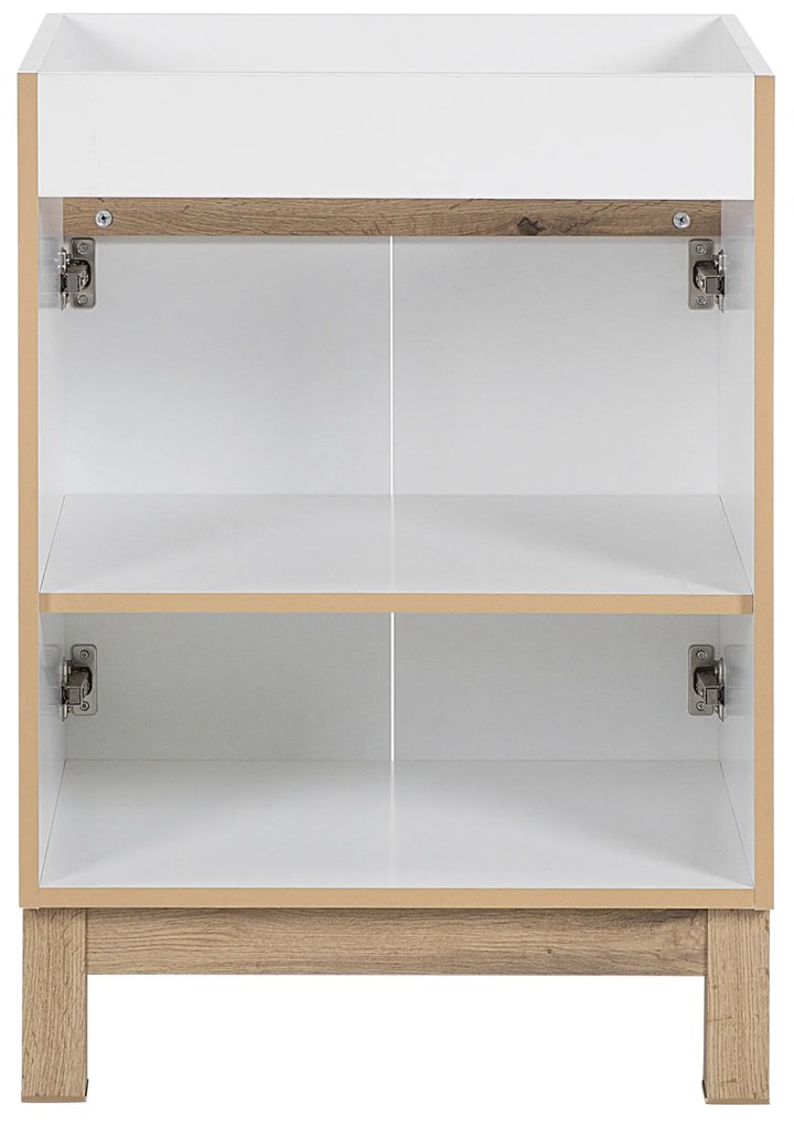 Kúpeľňová stojaci skrinka pod umývadlo BALI biela 60 cm