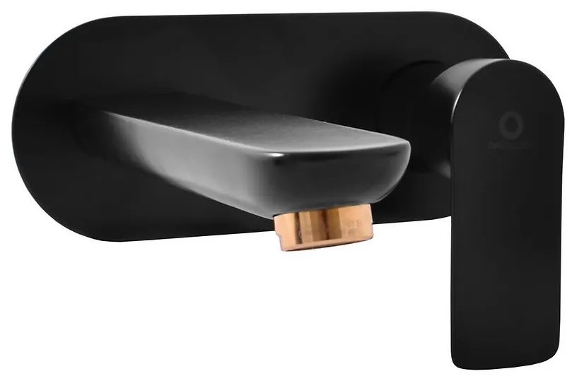 Batéria umývadlová podomietková Rav-Slezak Vltava čierne/zlato VT435CMATZ