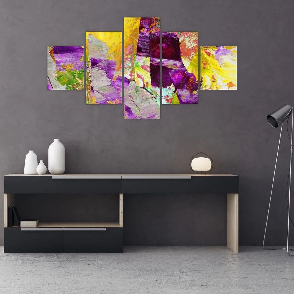 Obraz abstrakcie - maľba (125x70 cm), 40 ďalších rozmerov