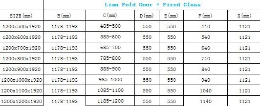 Mexen Lima sprchovací kút 120x50cm, 6mm sklo, chrómový profil-číre sklo, 856-120-050-01-00