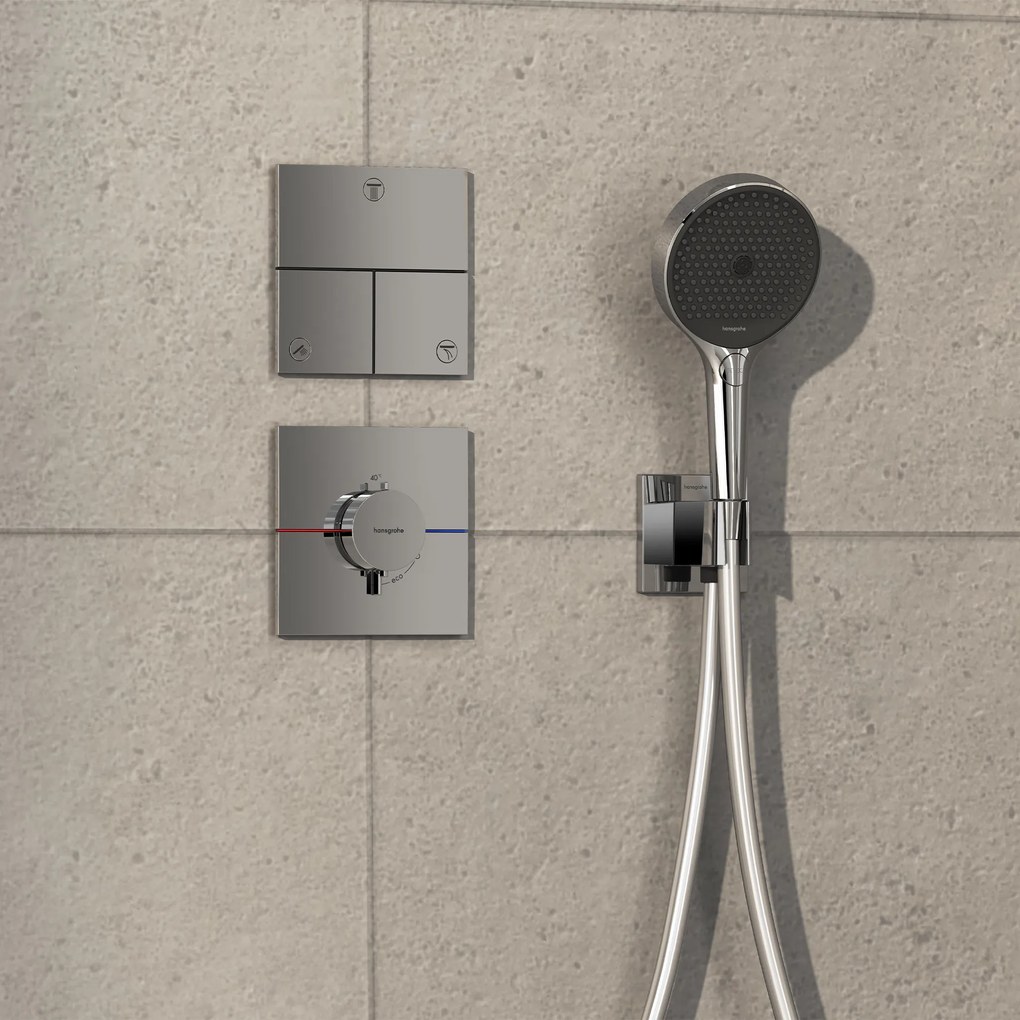 Hansgrohe ShowerSelect Comfort E, termostat pod omietku, chrómová, HAN-15574000
