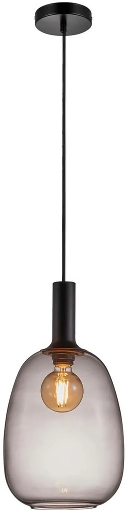 Nordlux Závesný luster z dymového skla Alton pre žiarovku E27 ø23cm 47303047